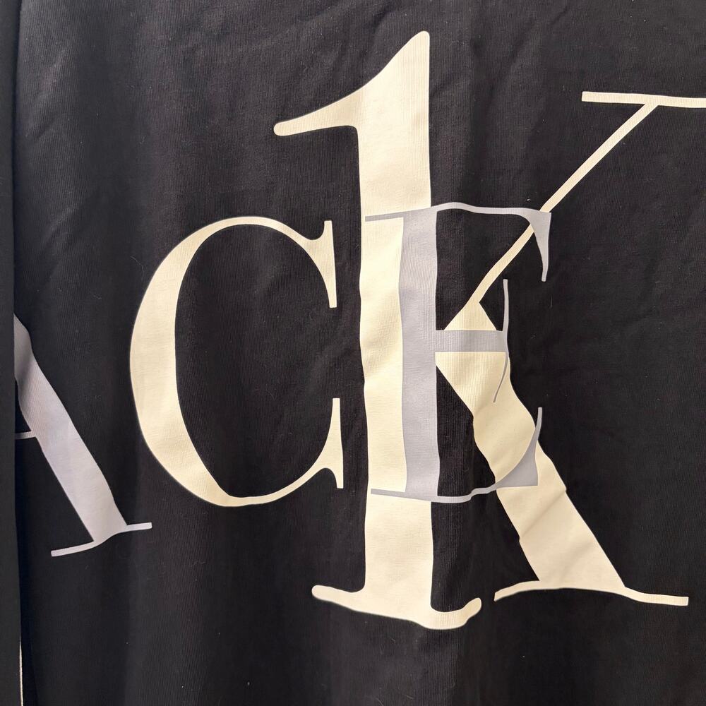 Palace x Calvin Klein CK1 Long Sleeve T-Shirt Black Size Medium M Logo Tee - Picture 3 of 7